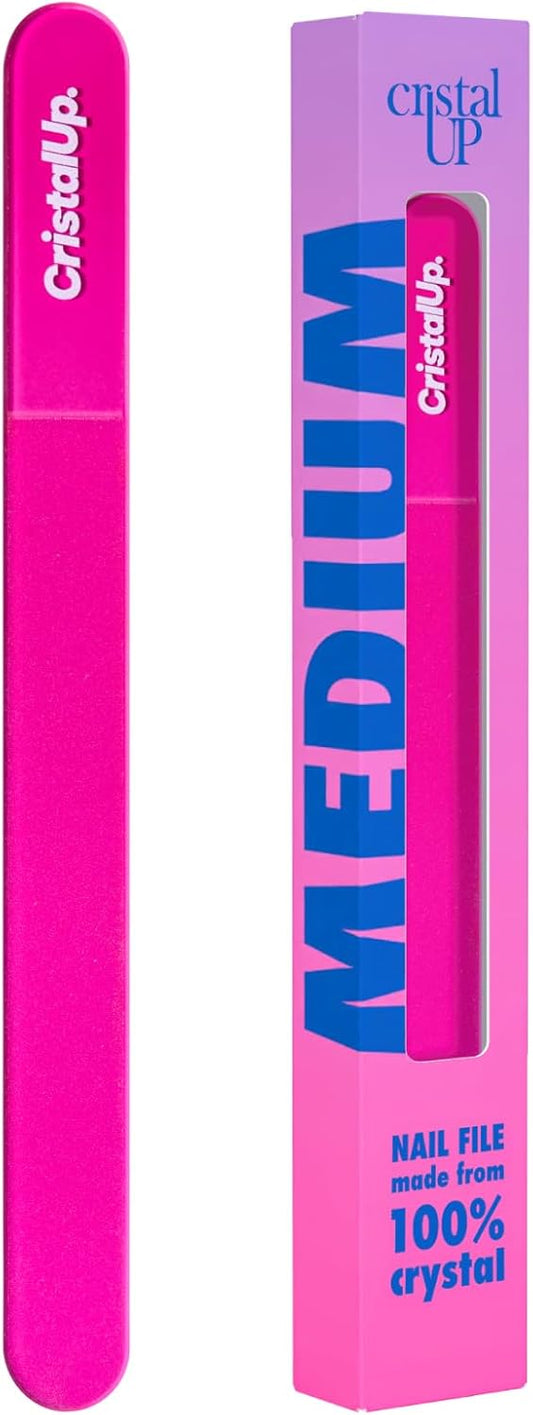 Crystal Nail File 5.3in, Glass File Durable, Perfect for Home, Office and On The Go, Elegant Design for Professional Manicure and Pedicure Results