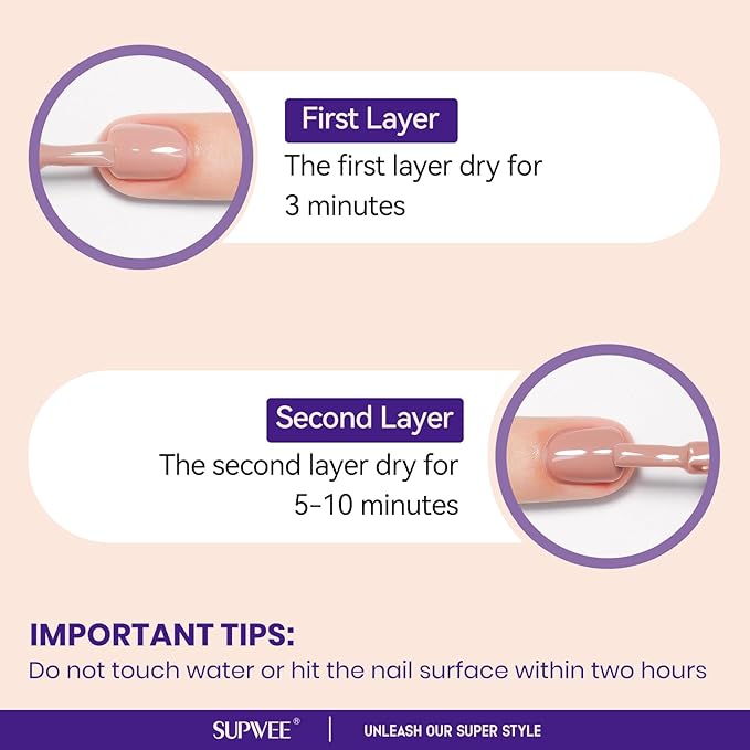 Nude Quick Dry Nail Polish, 16ml Air Fast Dry Regular Nail Polish Lacquer High Glossy Fall Finger Nail Manicure DIY Nail Art Salon Gift for Women Girl