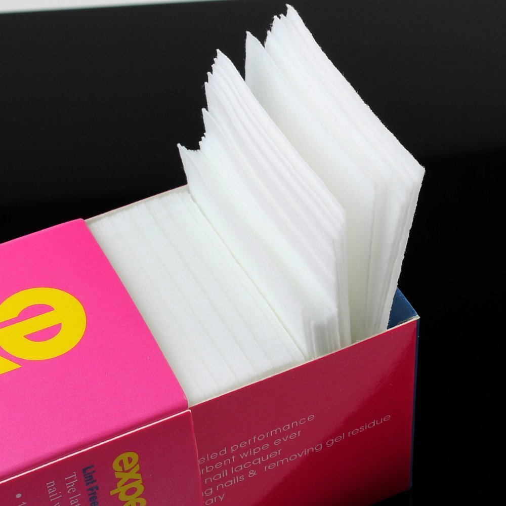 Lint Free Nail Wipes Nail Art Gel Polish Remover Cotton Pad Nail Wipe 325 pcs