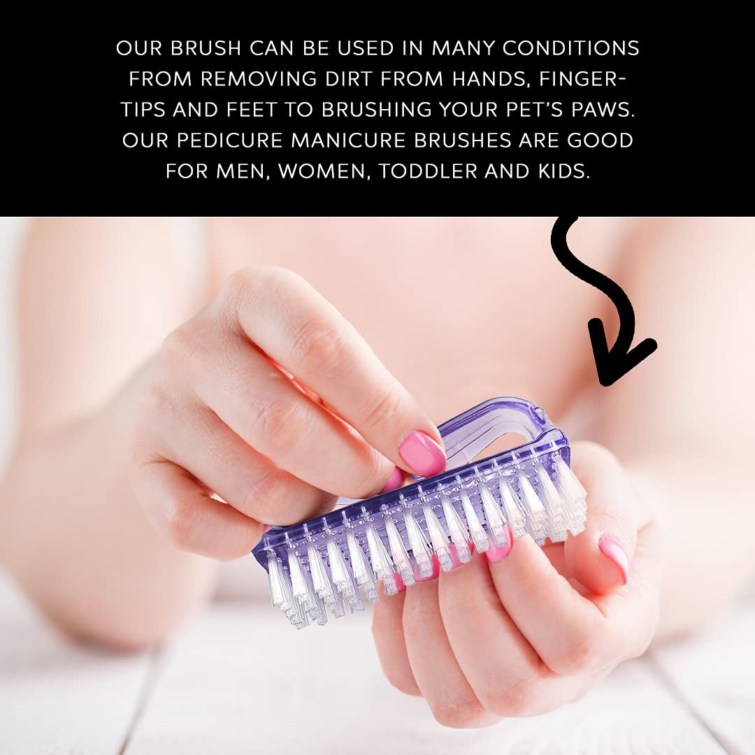 DreamCut Handle Nail Brush - Fingernail Brush Cleaner, Hand Scrub Cleaning Brush