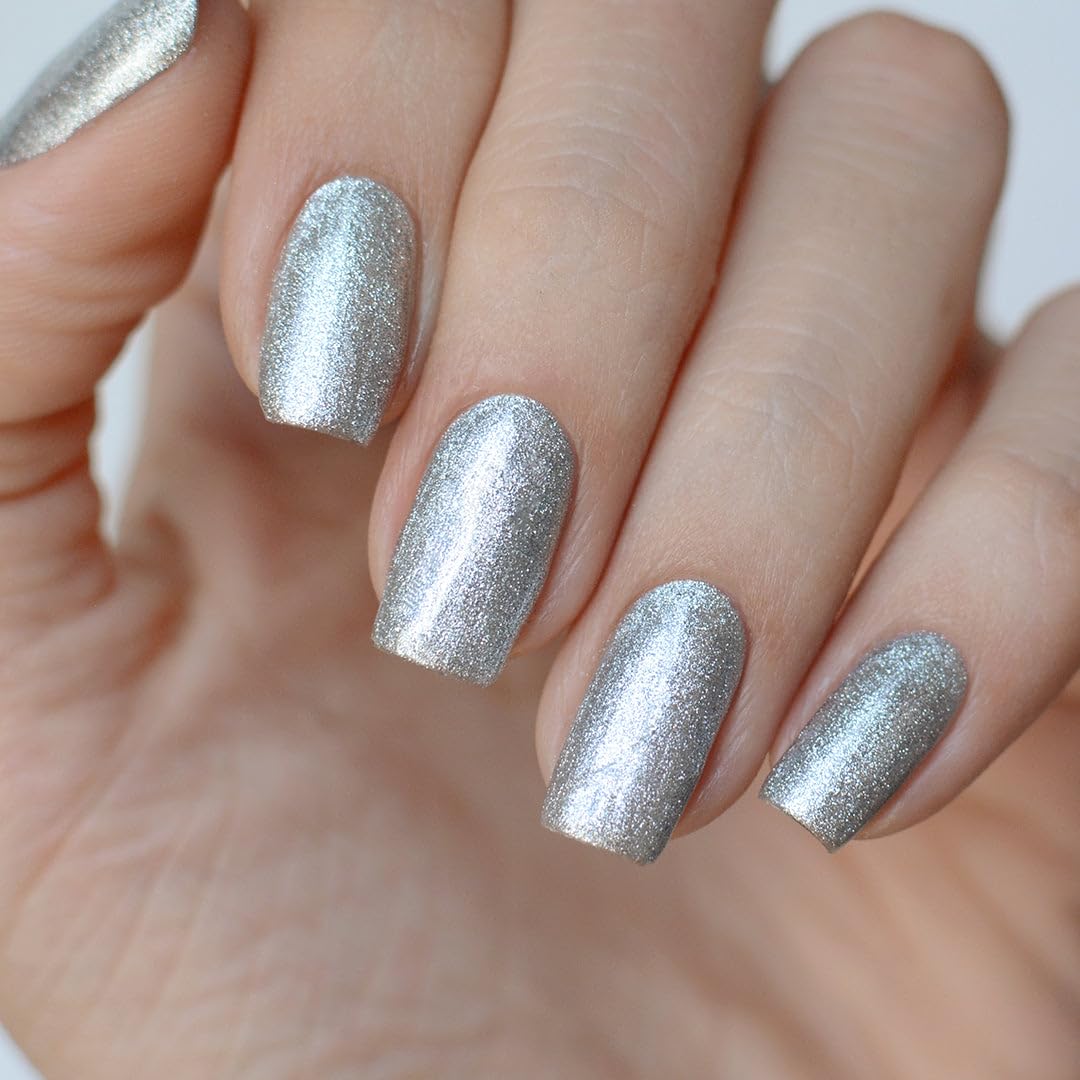PINK MASK Gel Color Nail 15mL, Soak-Off Professional UV/LED, No-Wipe Formula, Long Lasting shine nails polishes. Gel Color - Silver Lake