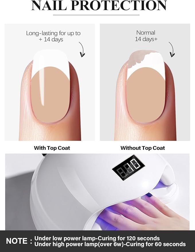 EBANKU 20Pcs Semi-Cured Gel Nail Strips,Terra Cotta Deep French Nail Sticker, Lasting Waterproof Full Wraps Stickers for Salon Manicures, Perfect for Women, Girl with File and Stick