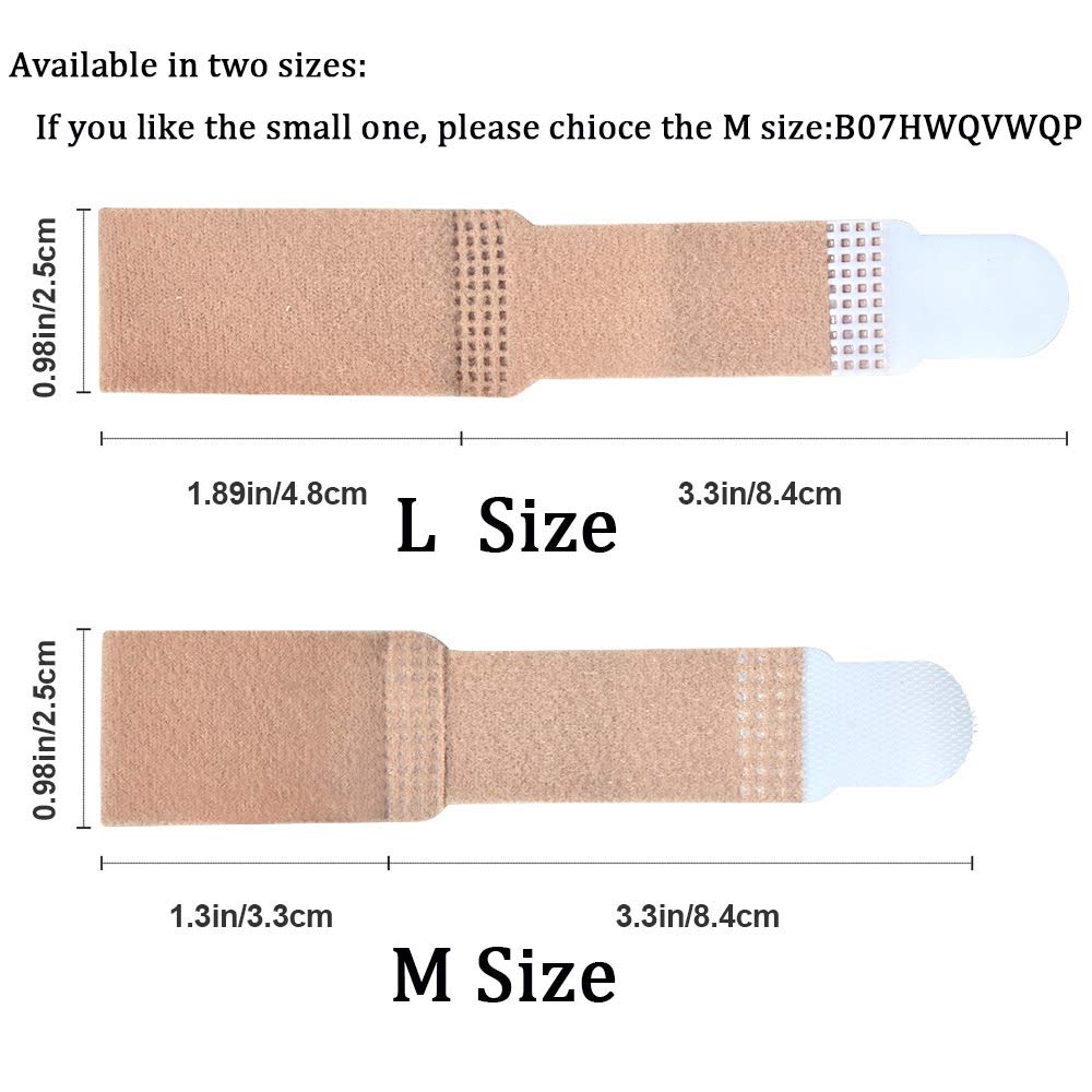 Lengthened Broken Toe Wraps for Your Big Toes, 8 Pcs/Pack Fabric Toe Splint Toe Cushioned Bandages Finger Protectors Straightener Hammer Toe Separators