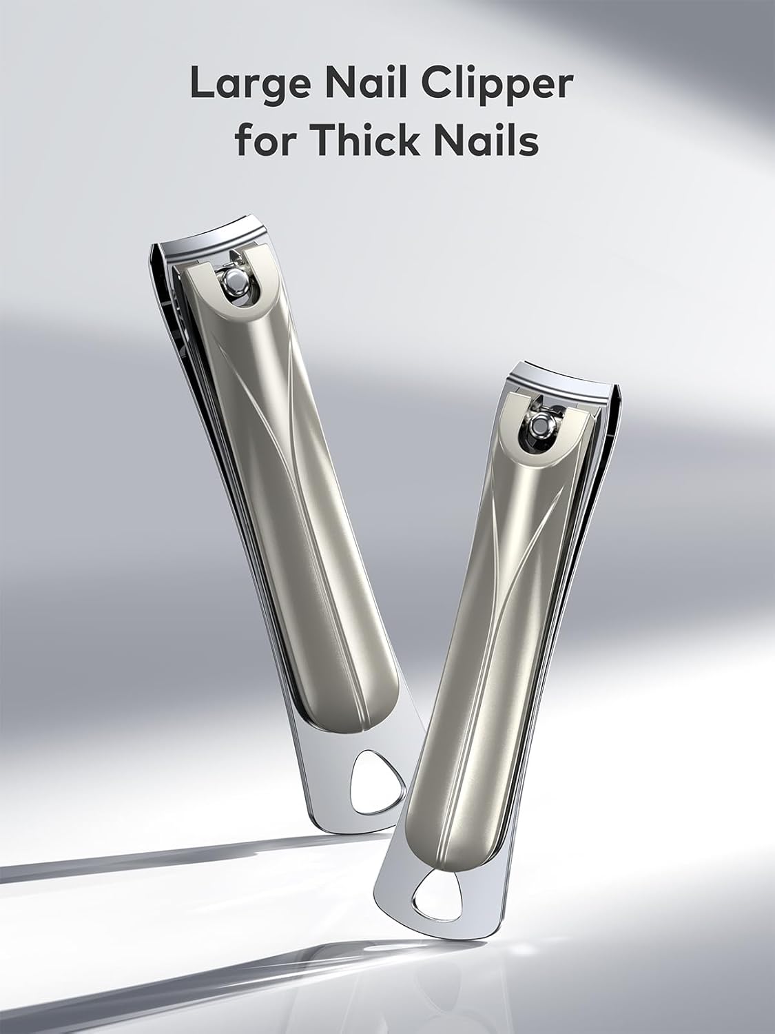 llano Nail Clippers, 3PCS Nail Clipper Set with Fingernail Clippers, Slant Nail Clippers, Professional Nail Clippers for Men and Women, Premium German Steel Nail Cutter with Leather Case