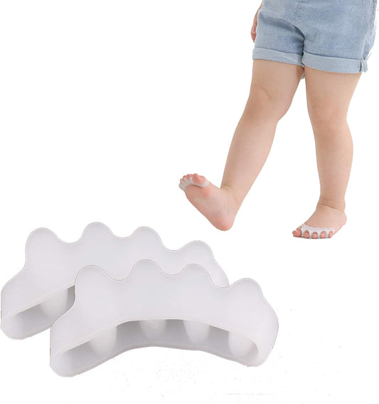 Toe Separators & Spacers,Use for Health & Beauty Pedicures,Plantar Fasciitis, Hammer Toes, Claw Toes & Other Foot Conditions,Pedicures for Kids - White