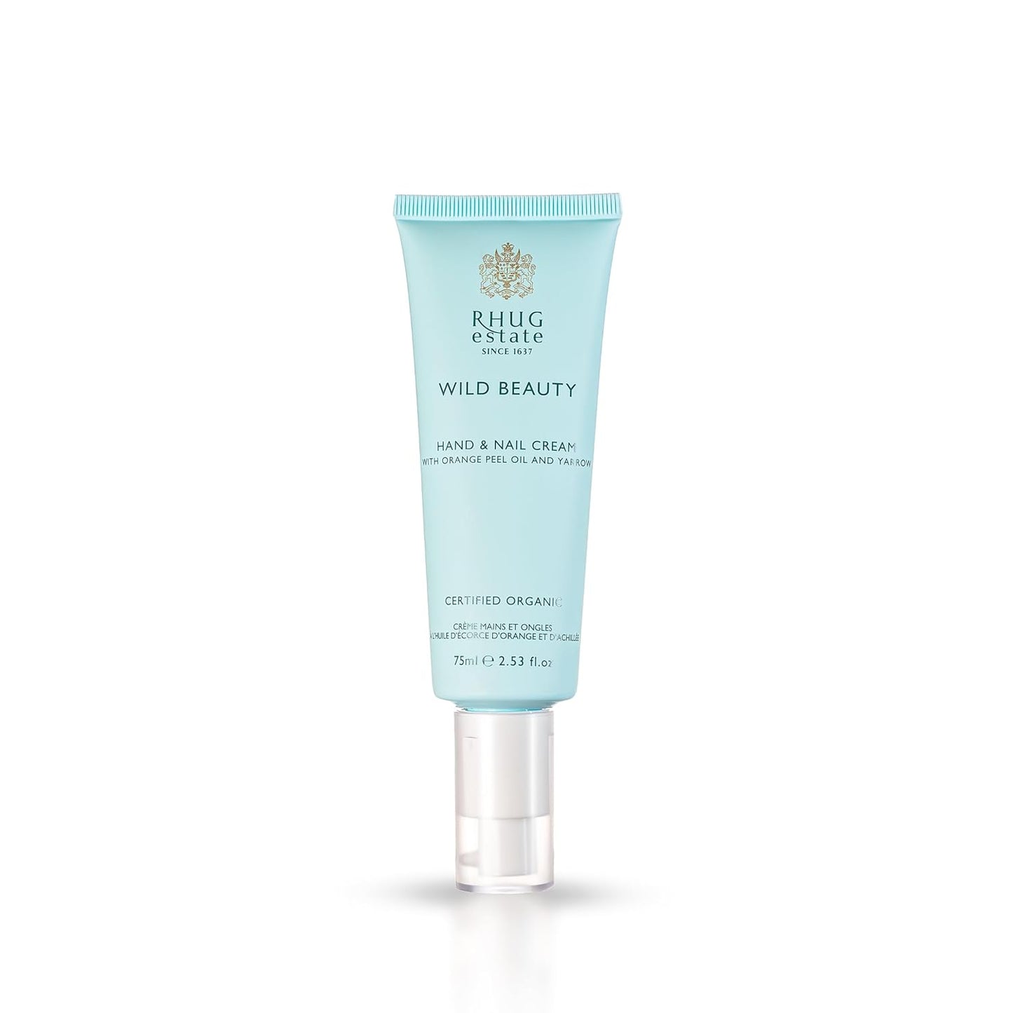 Rhug Wild Beauty.- Hand & Nail Cream with Orange Peel Oil and Yarrow | Nourishing Moisturizer for Hands | 75ml | Made in the UK