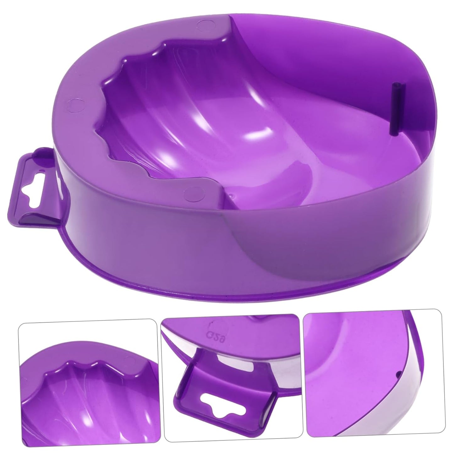 Purple Nail Soaking Bowl Manicure Tools Nail Care Bowl 1pc for Hand Soak and Cuticle Care