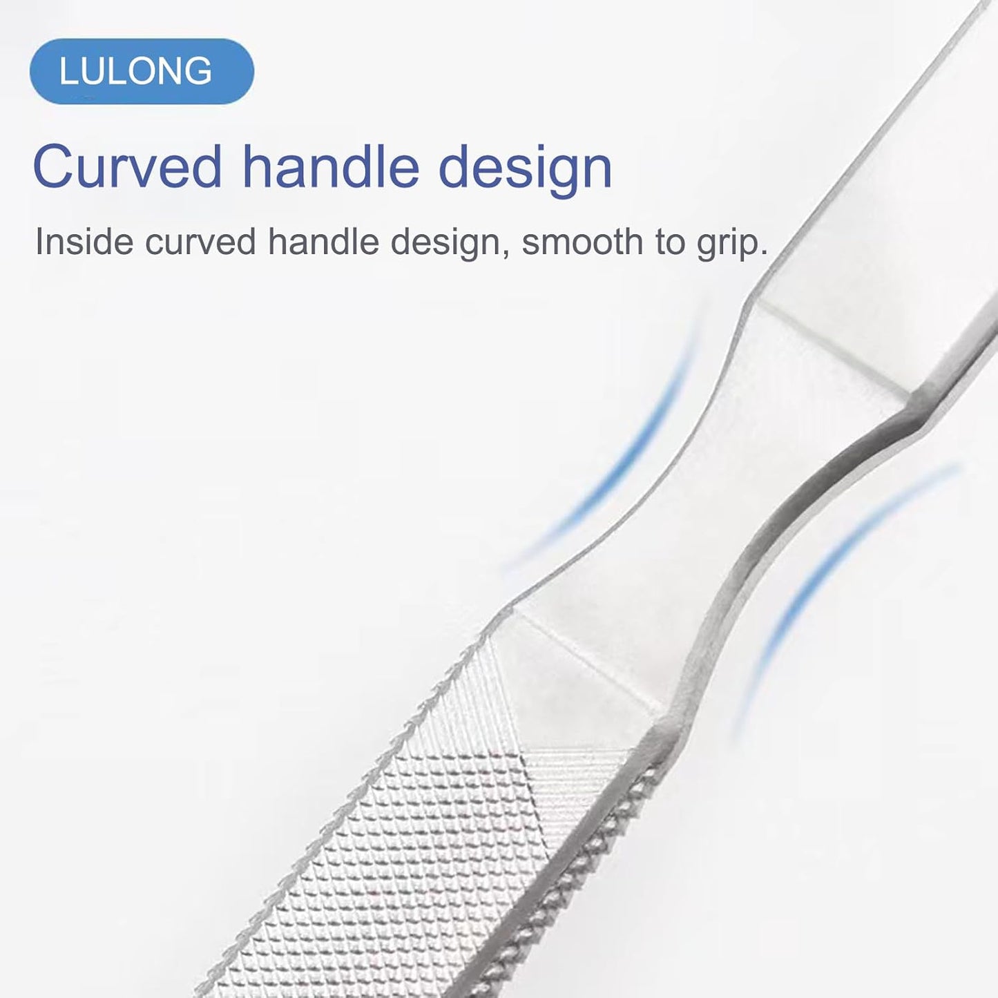 Diamond Dust Nail File - Stainless Steel Nail Dresser Nail Buffering Files - 9 Inch (5inch- 130-4)