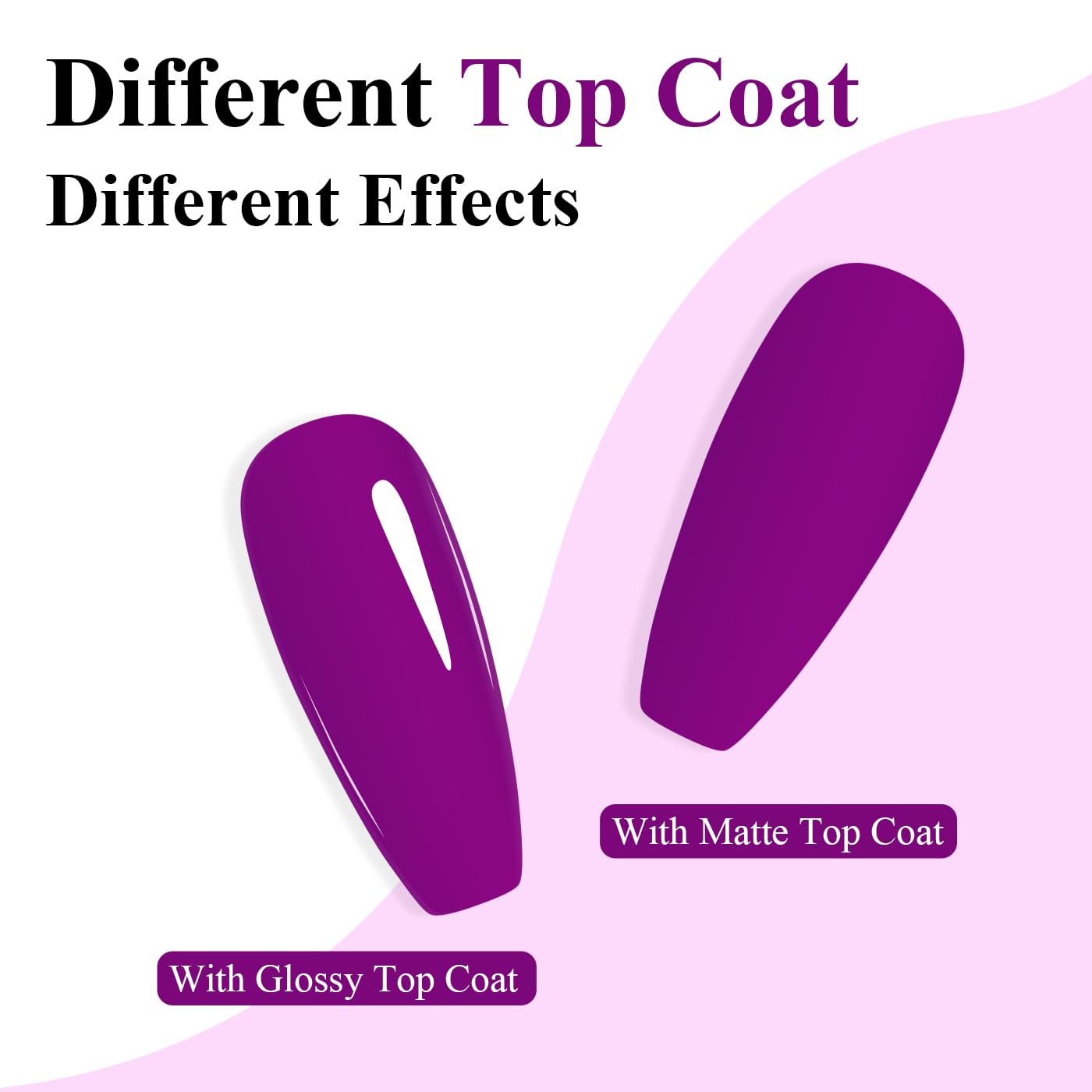 Imtiti Neon Gel Nail Polish, Neon Purple Nail Gel Polish High Gloss Soak Off UV LED Spring Summer Nail Art Manicure Salon DIY Design 10ML