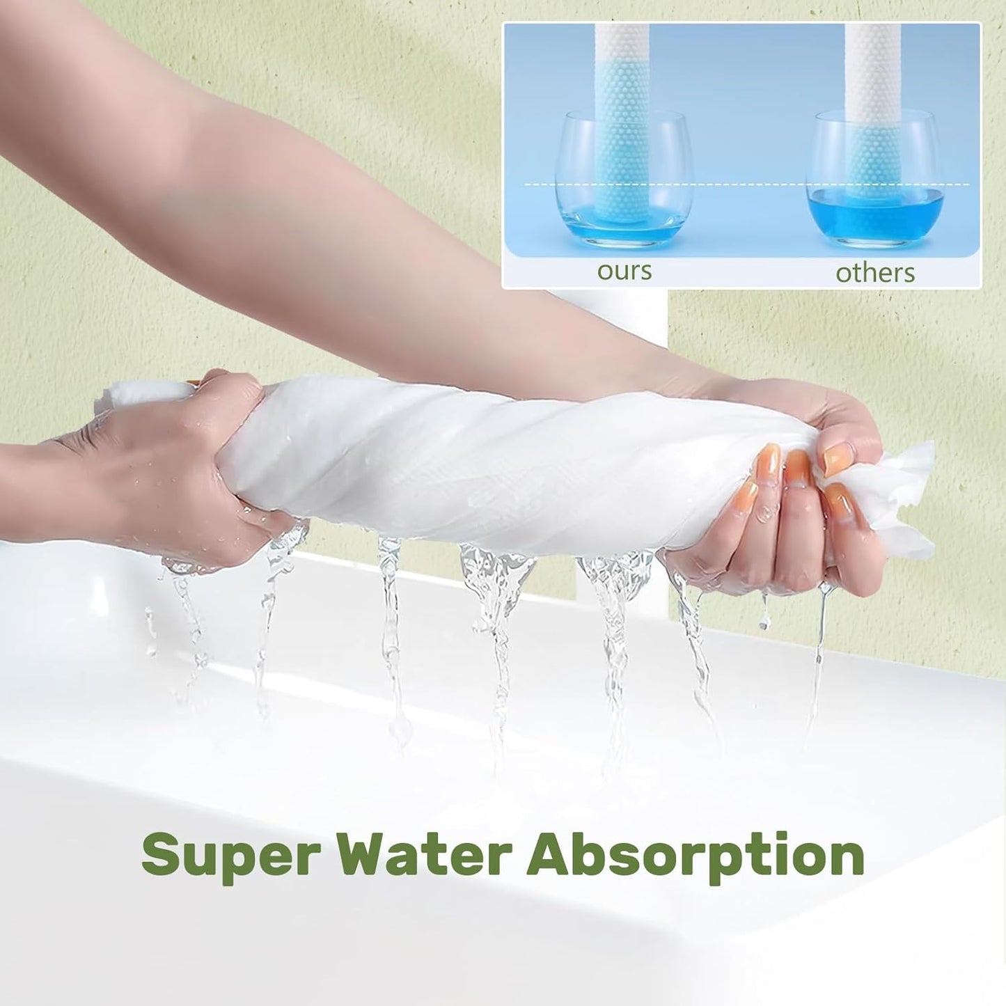 Disposable Bath Towels Durable Large Portable Thicken Camping Towels Quick Dry, Absorbent,Ultra Soft for Travel Hotel Swimming Gym Pet Sports Hiking Beach Spa 55''X27.5''(5pack)