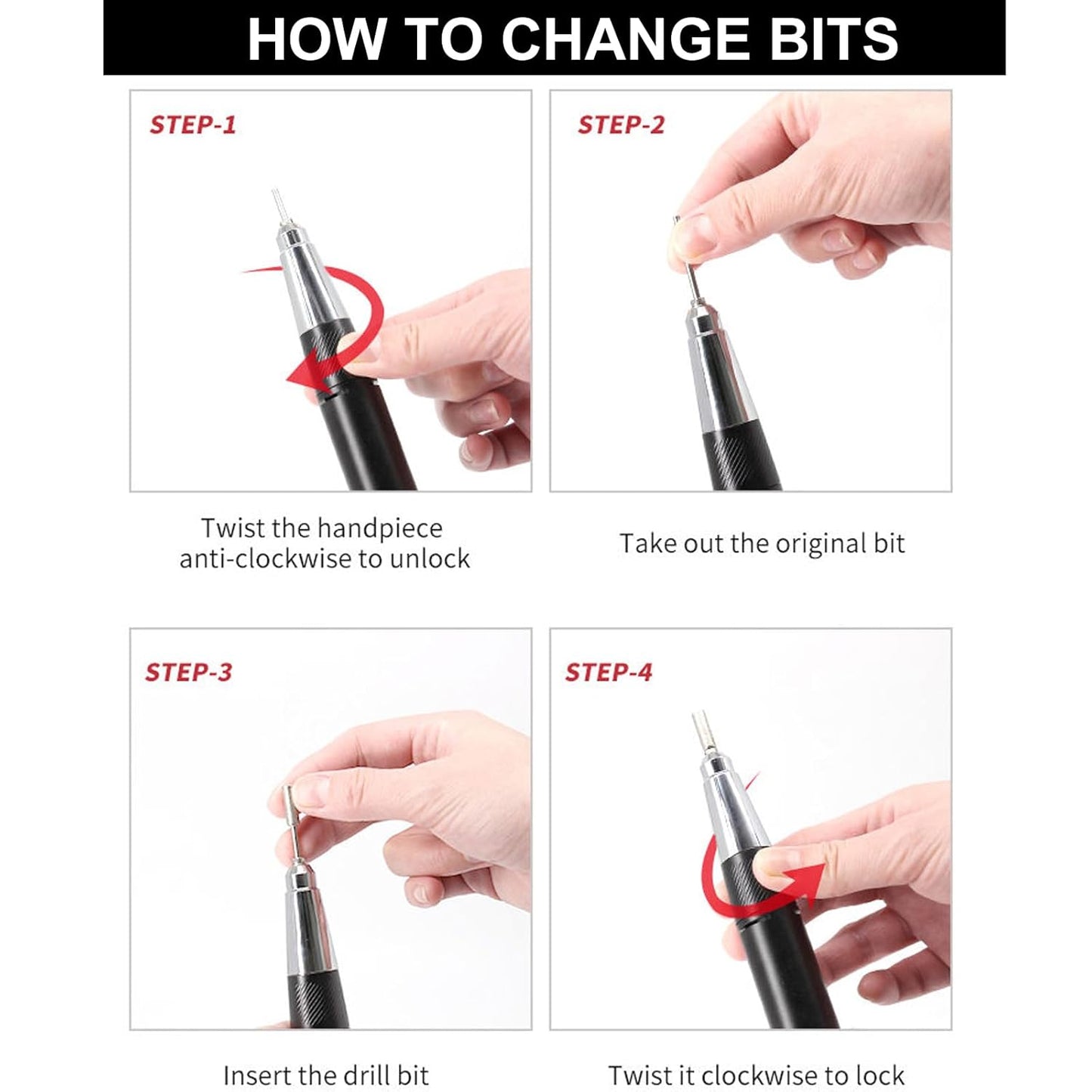 Electric Nail Drill,Large Screen Display Electric Nail File for Acrylic Gel Nails,Nail E-File Polishing Tool for Manicure Gel Nails Polish Removal,with Nail Drill Bits Sanding Bands & Pedal