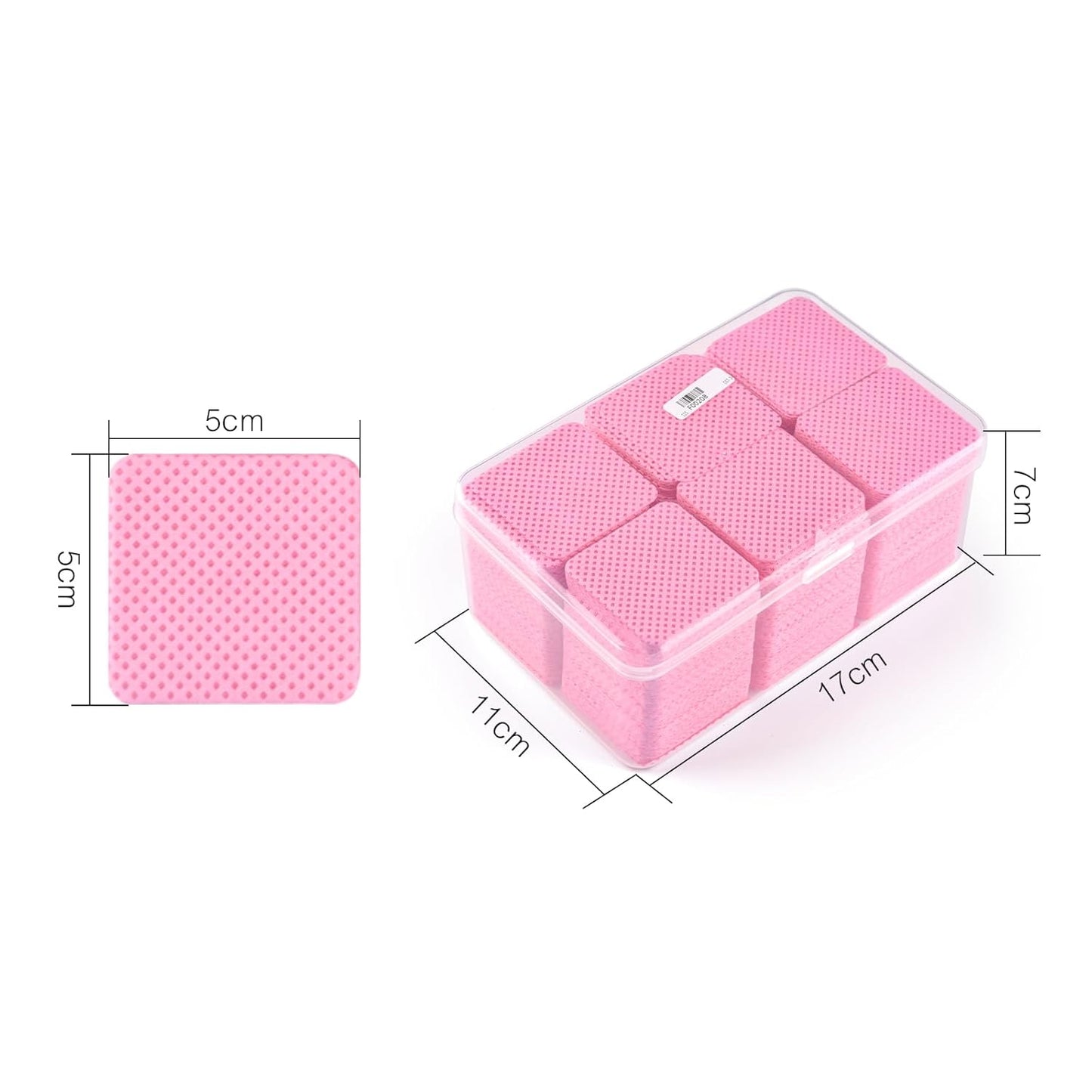 900 PCS Lint Free Nail Cleaning Wipes to Remove Gel Nail Polish & Other Excess Liquid Disposable Nail Cleaning Wipes (Pink)