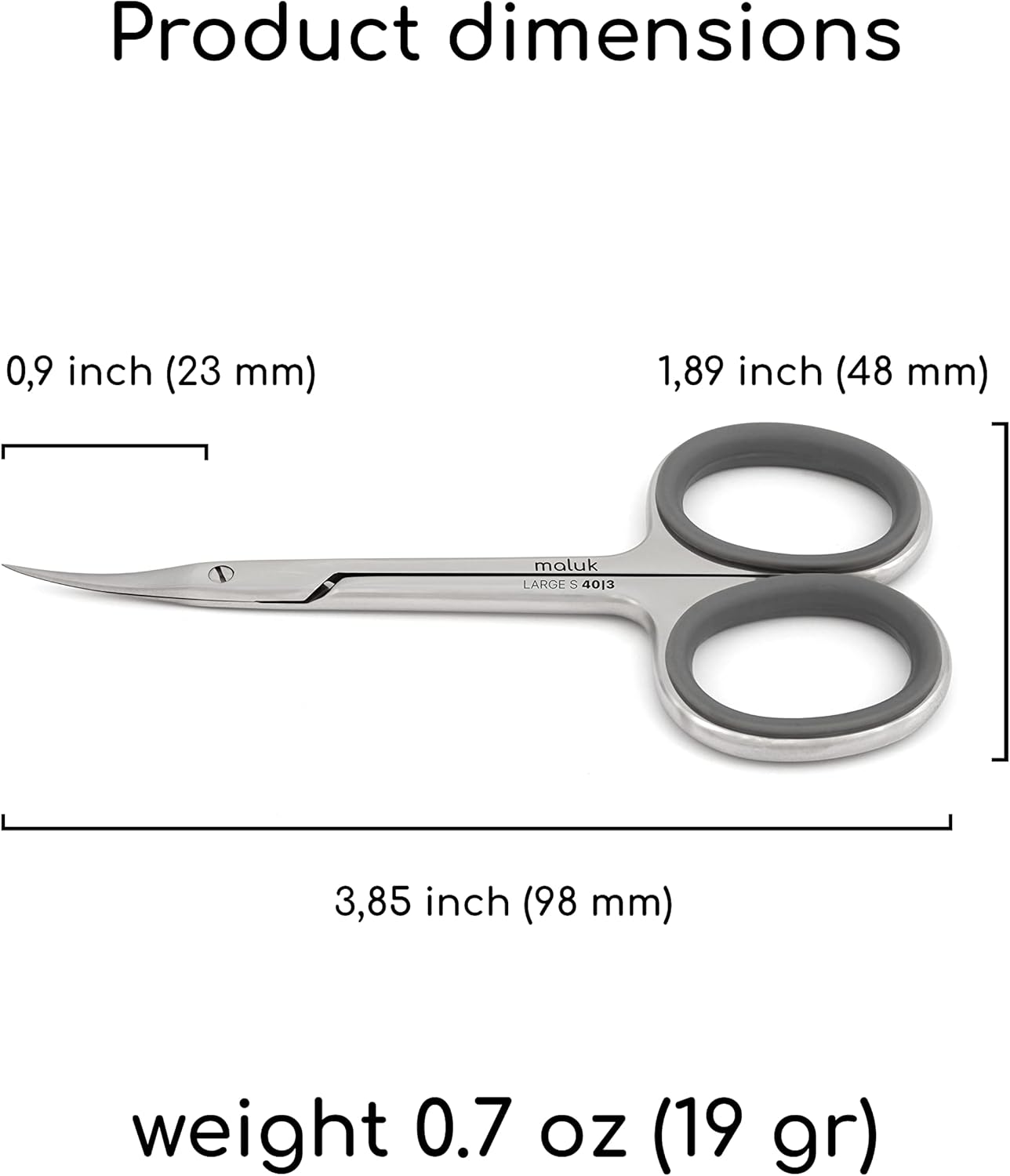 Professional Cuticle Scissors Maluk Large S | Silicon