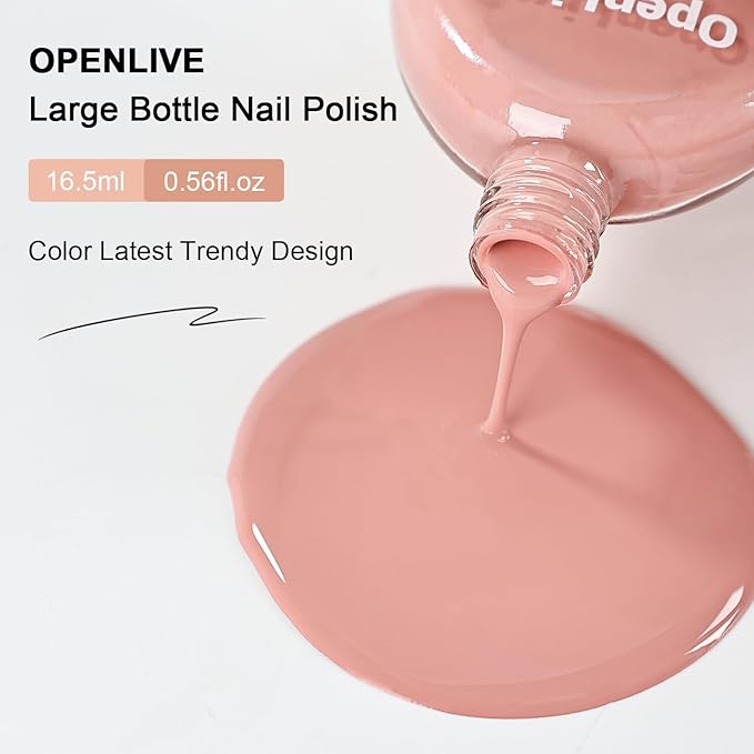 16.5ml Rose Pink Perfume Nail Polish Large Volume Quick Dry Nail Polish, Long Lasting Shine, Fingernail Toenail Nail Art DIY Home Travel Nail Art Gift