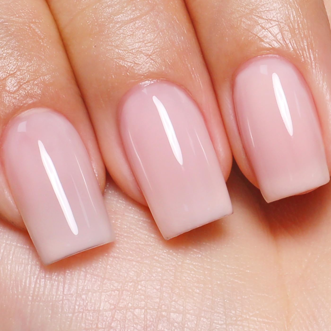 Imtiti Jelly Gel Nail Polish - Nude Sheer Spring Summer Translucent Gel Polish Nail Art Manicure Salon DIY Design Kit 10ML
