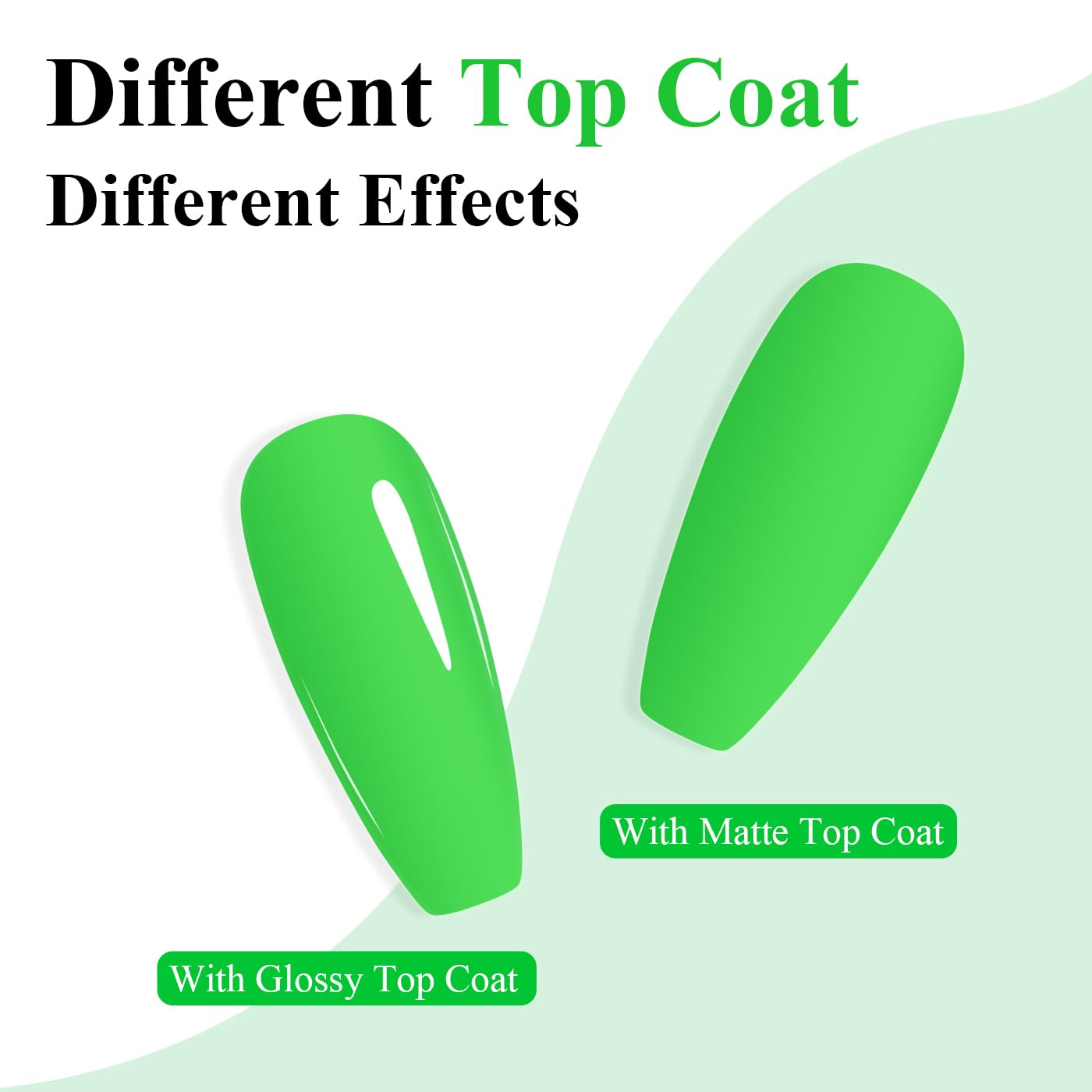 Imtiti Neon Gel Nail Polish, Neon Green Gel Polish High Gloss Soak Off UV LED Nail Gel Polish Spring Summer Art Manicure Salon DIY Design 10ML