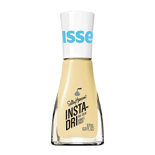 Sally Hansen Insta-Dri Hershey Kisses Nail Polish | Quick Dry, Long Lasting, Streak-Free Shine | Opaque, Glossy | 730 Full of KISSES | Pale Butter Yellow Nail Color