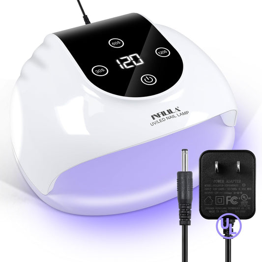 NXJ INFILILA 268W Nail Lamps for Gel Polish Large Space, Faster UV Light for Gel Nails, Professional Flash Cure Nail Dryer with 66Pcs Lamp Beads for Hands & Feet, Quick Dry for Salon & Home
