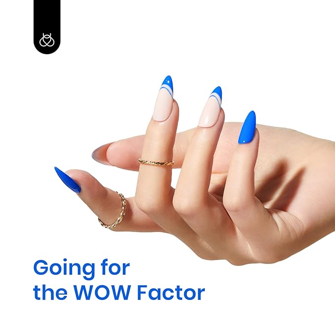 Beetles Blue Gel Nail Polish, 1Pcs 15ml Electric Punk Bright Blue Color Gel Polish Soak Off Uv LED Nail Art DIY Nail Manicure for Girls Women Gifts