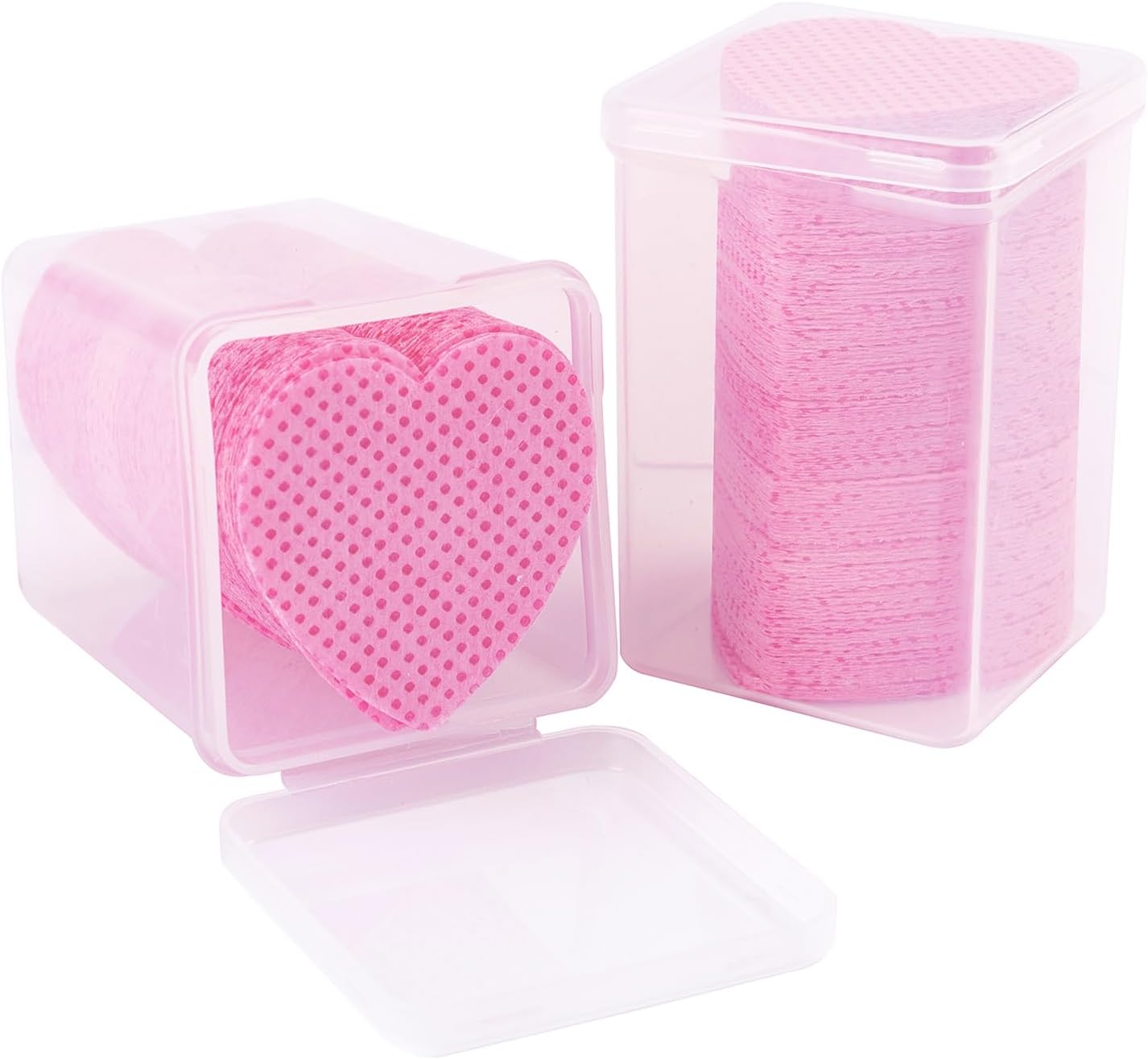 MAYEEN Lint Free Nail Wipes 400PCS Heart Shape Nail Polish Remover Wipes No Lint Soft Cleaning Wipe for Nails & Eyelash Extensions Nail Supplies