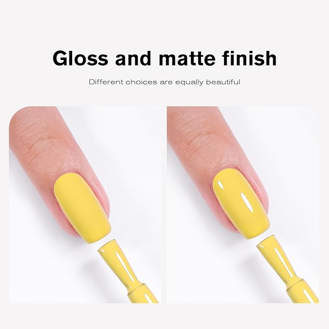 Pastel Gel Nail Polish, 15ml Canary Yellow Color Gel Polish Soak Off LED Nail Lamp Gel Polish Nail Art DIY Home Manicure Salon Gel 0.51OZ