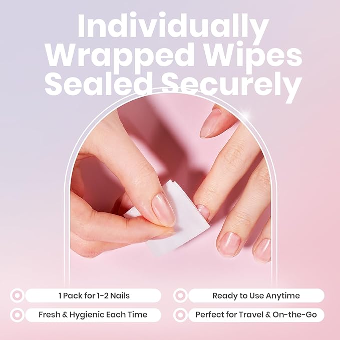 Beetles Nail Polish Remover Pads - Nail Scrubbers (10 Count) 2-in-1 Prep & Lacquer Remover Nail Wipes - Travel-Friendly Fingernail Polish Remover with vitamin E