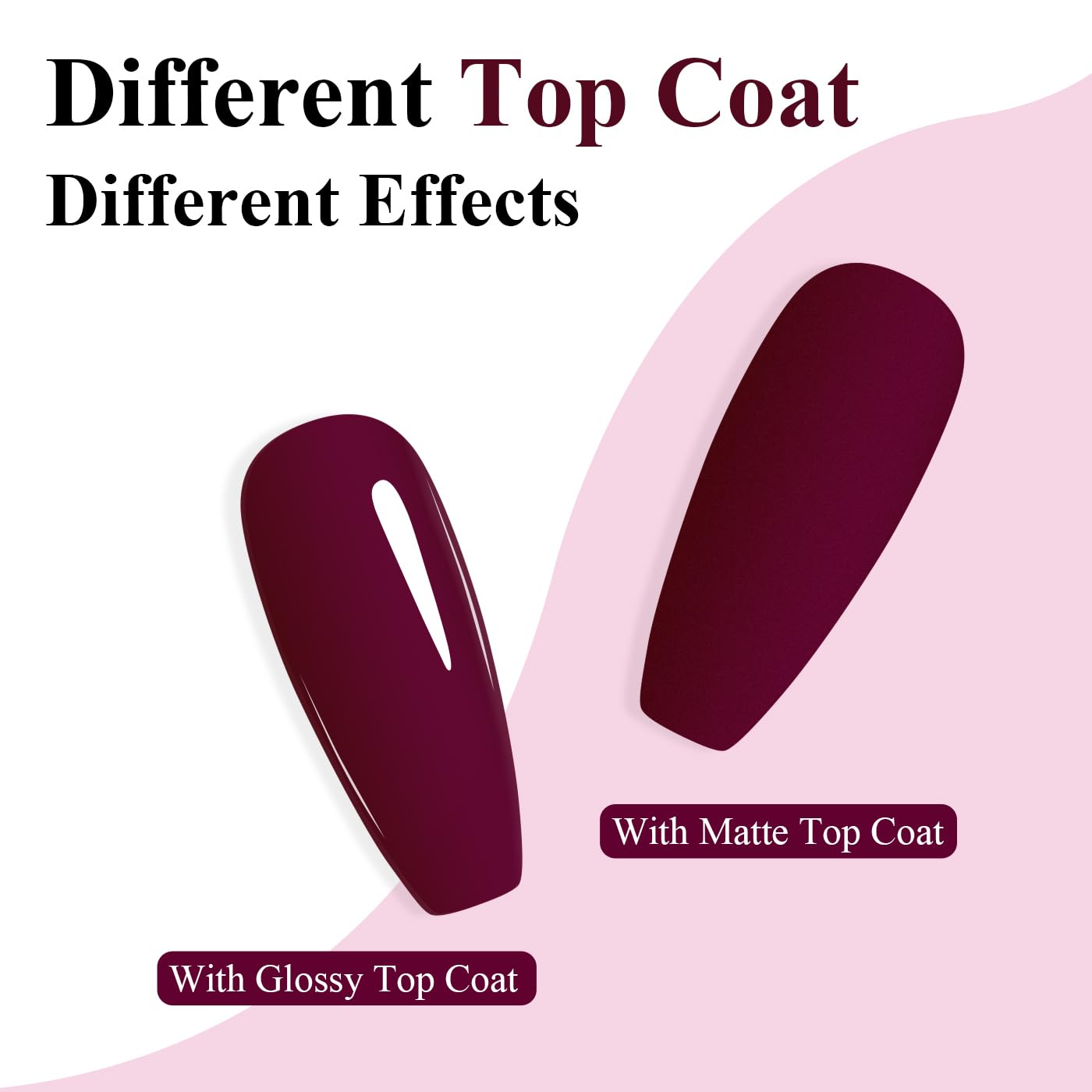 Imtiti Cherry Gel Nail Polish, Cherry Mocha Gel Polish Autumn Winter Soak Off UV LED High Gloss Art Manicure Salon DIY Design 10ML