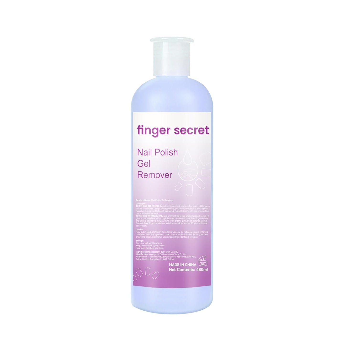 Nail Remover Gel Polish,finger secret Nail Polish Gel Remover 480ML,Gel Polish Remover for Nails,Professional Gel Nail Polish Remover Liquid Quickly & Easily & Effectively Remove Polish Gel