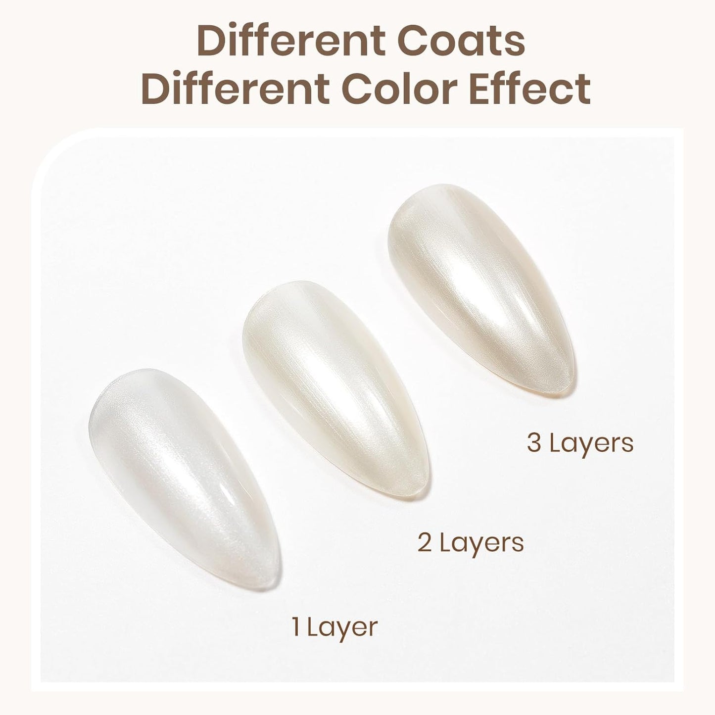 Pearl Nail Polish Quick Dry, Air Dry Fast Shimmer Mermaid Champagne Nail Lacquer DIY Manicure for Women Girls