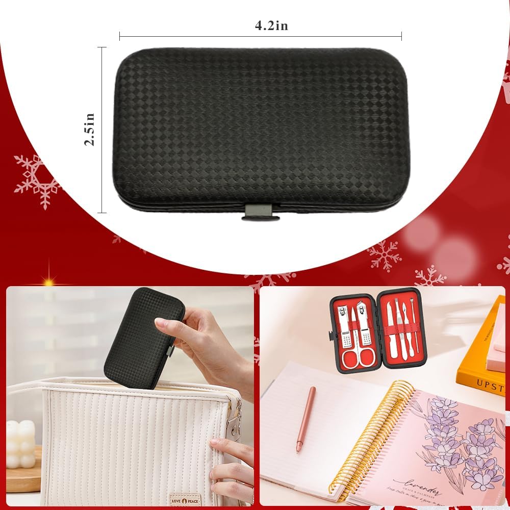 Stocking Stuffers for Women,Nail Clippers Set,Nail Kit 7 in 1 Manicure Set Pedicure Tools for Feet,Fingernail Toenail Clippers Women Grooming Kit Christmas Gifts with Gift Box