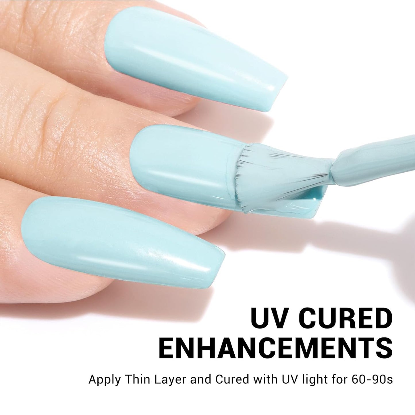 MelodySusie Thick Pastel Blue Gel Nail Polish,0.5fl oz Soak Off UV LED Spring Summer Baby Blue Gel Polish Gift for Women Nail Art Manicure Salon DIY Nail Design Decoration at Home-A1101