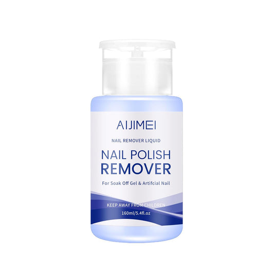 AIJIMEI 160ml Nail Polish Remover Portable Nail Polish Remover for Nail Art Easy to Handle Residual Nail Oil for Daily Nail Polish Remover Helper