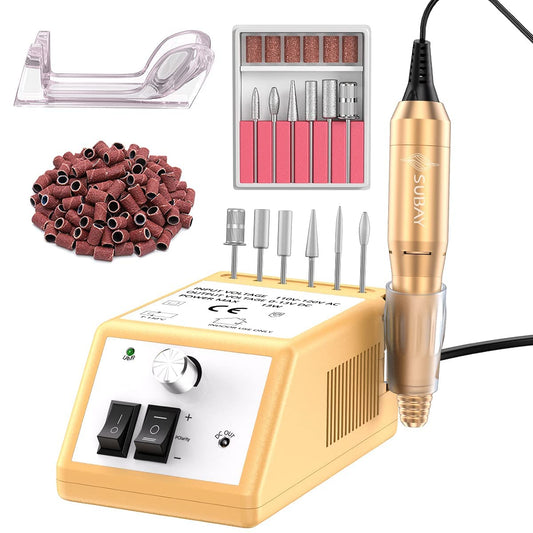 Subway Professional Nail Drill Machine - Electric File for Acrylic and Gel Nails, 20000RPM - Manicure Pedicure Tools for Professionals and Beginners