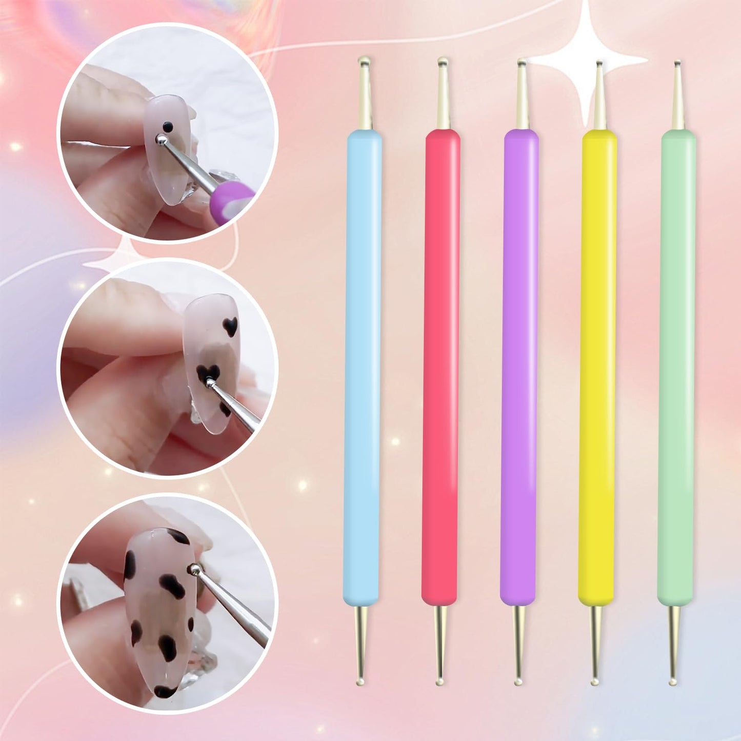 WOKOTO 18 PCS Nail Art Brushes Set Gel Polish Nail Art Design Pen Painting Tools For Acrylic Nails Art Painting Brush Fingernail Brush Nail Cleaning Brush Nail Art Liner Brush And Nail Dotting Pen