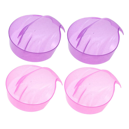 4pcs Nail Soak Bowl Nail Art Hand Soaking Bowl Polish Removal Tray Multipurpose Manicure Tray Spa