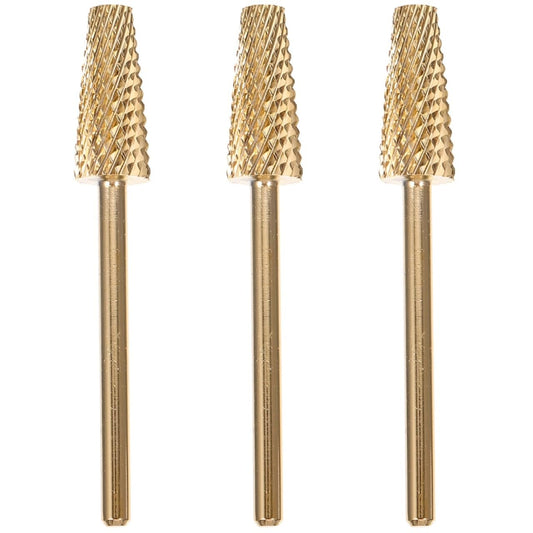 minkissy 3Pcs Nail Drill Bits Set Nail Polishing Grinding Heads Manicure Tools for Dead Skin Removal and Shaping Lightweight Durable