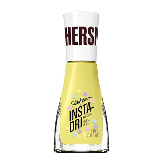 Sally Hansen Insta-Dri Hershey's Cookies 'n' Creme Eggs Nail Polish | Quick Dry, Long Lasting, Streak-Free Shine | Opaque, Glossy | 784 Tulip Temptation | Soft Green Yellow Nail Color