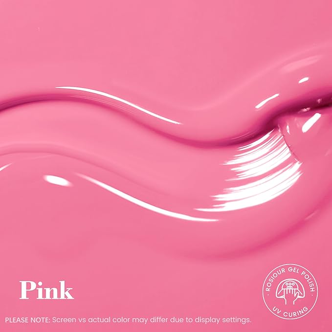 HEMA-Free Pink Gel Nail Polish, 18 ML Pastel Pink Spring Summer Color Gel Polish for Women Girls Gift, Soak Off High Gloss Professional Gel for Nail Art Salon & Home DIY Manicure
