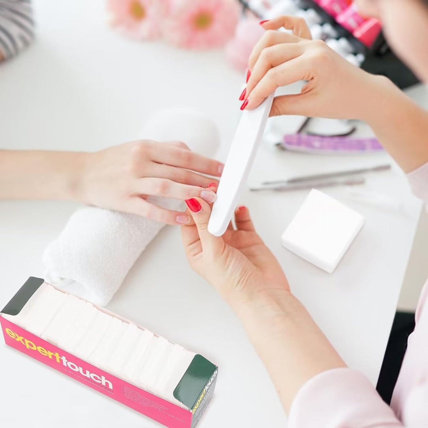 1300 Pieces Nail Wipes for Gel Nails Lint Free, Cotton Pad Nail Wipe