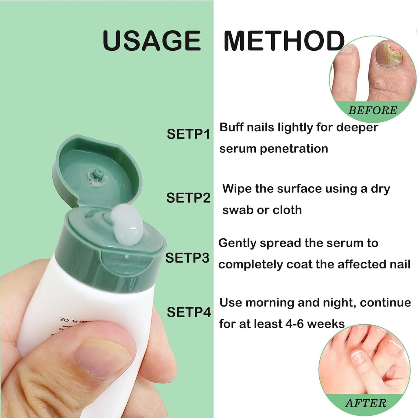 Natural Nail Care Gel, Nutraboost Strengthening Cuticle Serum for Damaged & Brittle Nails, 20ml (1 pcs) (3pcs)