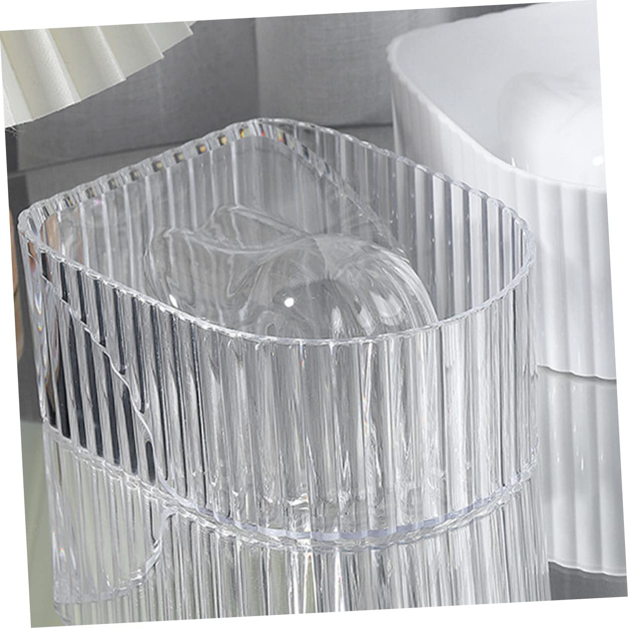 FRCOLOR Glass Nail Soaking Bowl Set 3Pcs for Manicure Nail Polish Remover and Gel Soak off Hand Soaker Bowls for Salon and Home Use 5.78X4.33X7.38 Inches