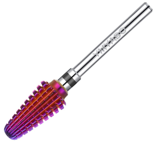 Nail Drill Bit,Professional 3/32" Purple Tornado Carbide Tungsten Multifunction Bits， Fast Remove for Hard Gel and Acrylic, Manicure Pedicure Cuticle Nail Polishing Tool-XC