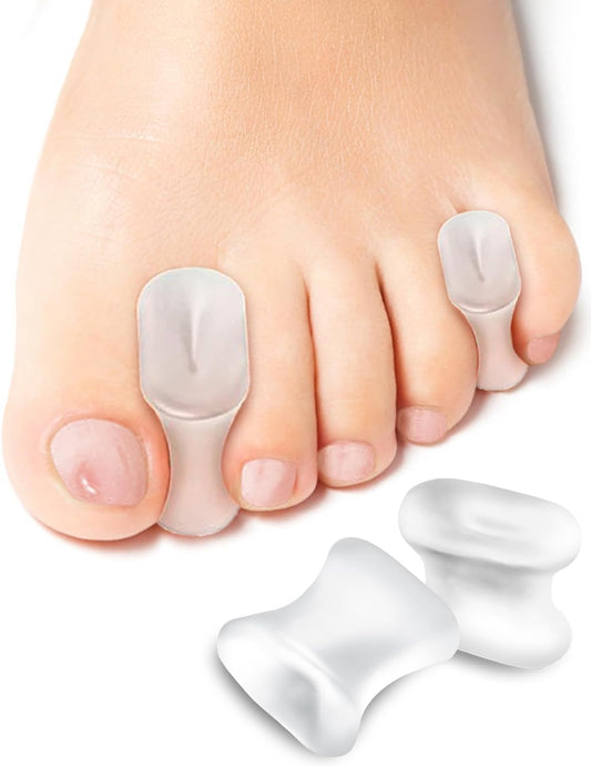 14 Pack Gel Toe Separators Silicone Spacers Soft Bunion Pads for Women Men Foot Pain Relief, Crooked, Overlapping Toes, Hammertoe Corrector(6L+8S)