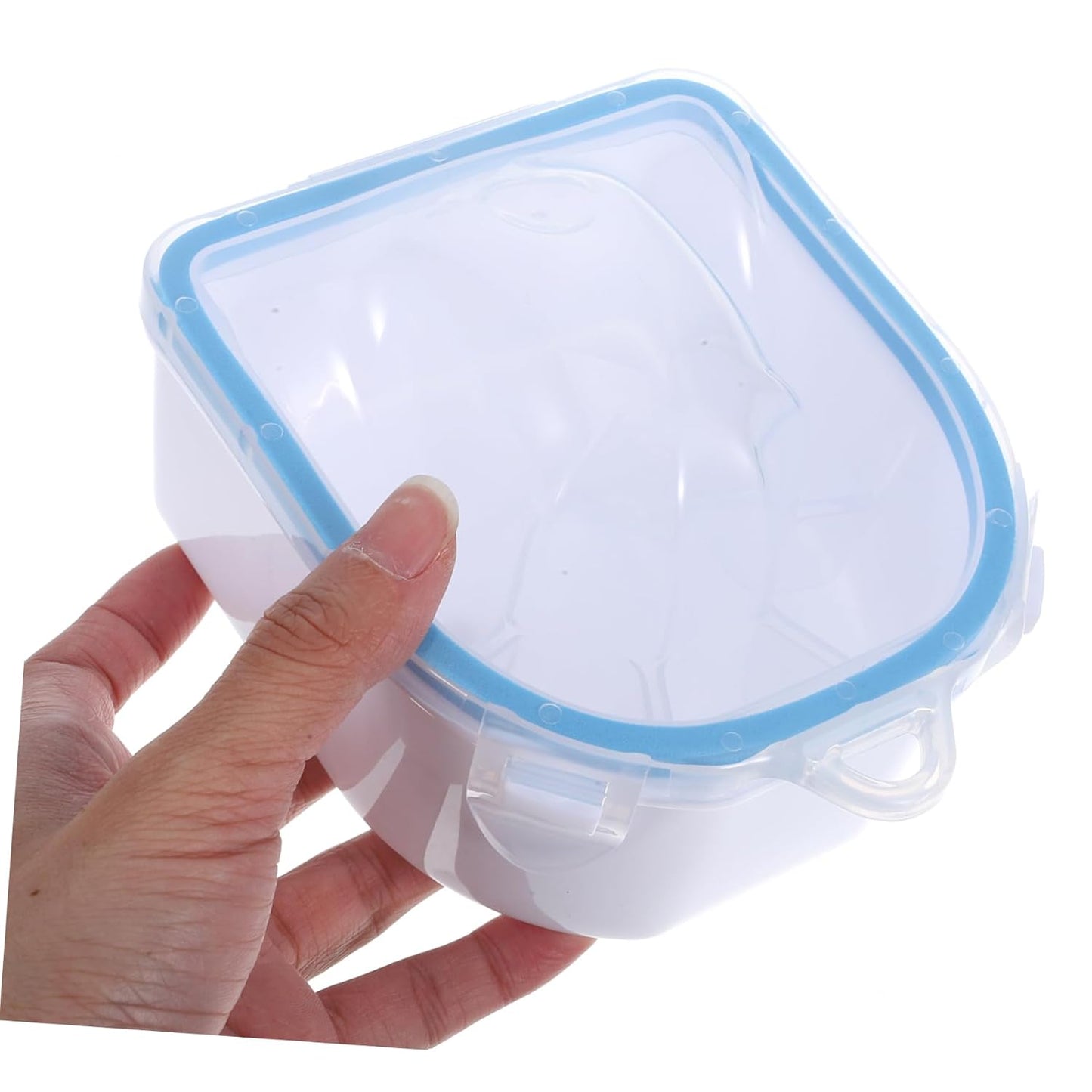 Manicure Soak Bowl Set Durable Hand Soaking Bowls for Nail Art Dead Skin Softening and Home Diy Manicure Blue Nail Care Kit