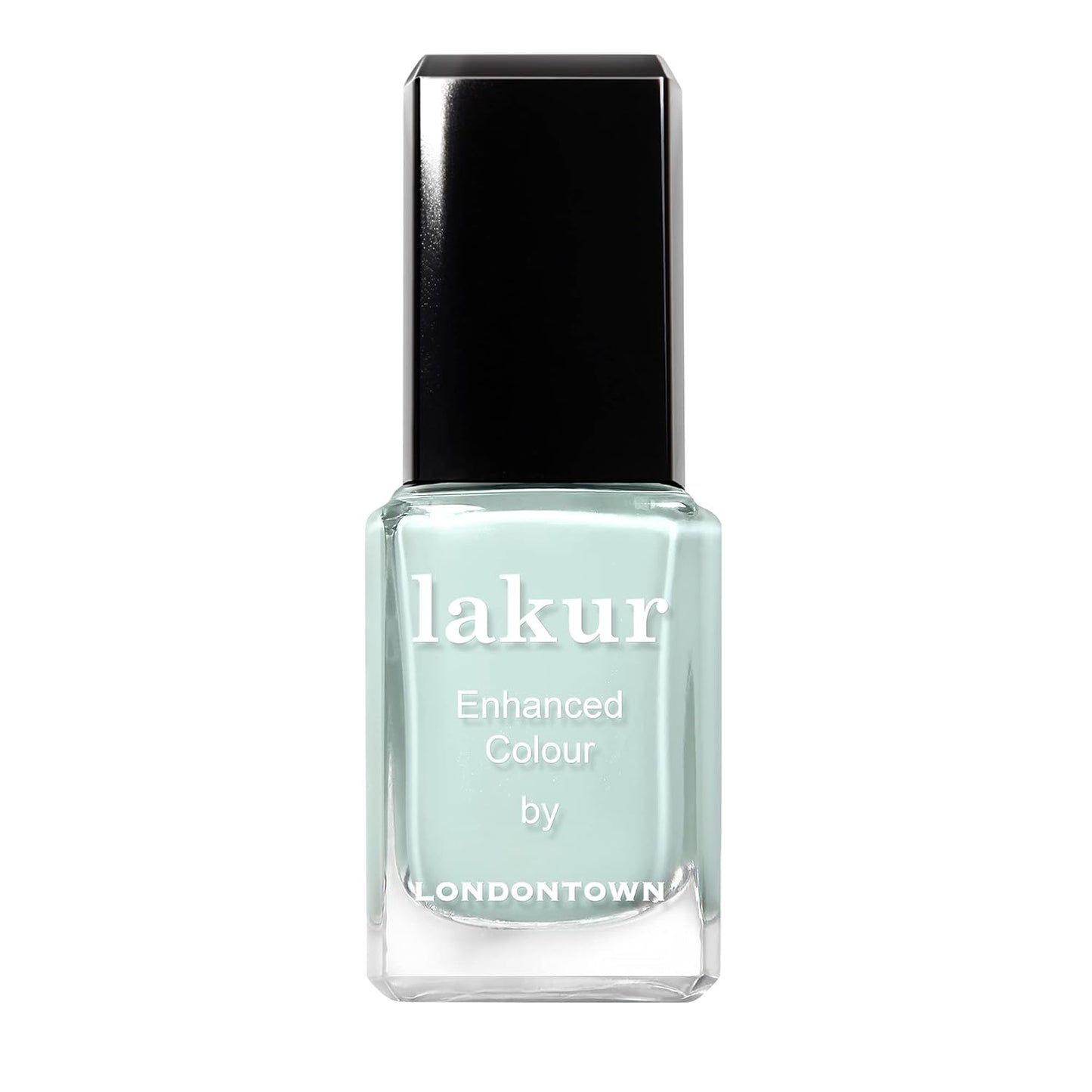 LONDONTOWN lakur Nail Polish - Chip-Resistant, Non-Toxic, Conditions & Hydrates Nails | Glossy Cool Green, Mint No Chip, .40 fl oz