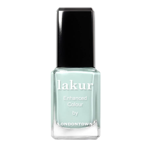 LONDONTOWN lakur Nail Polish - Chip-Resistant, Non-Toxic, Conditions & Hydrates Nails | Glossy Cool Green, Mint No Chip, .40 fl oz