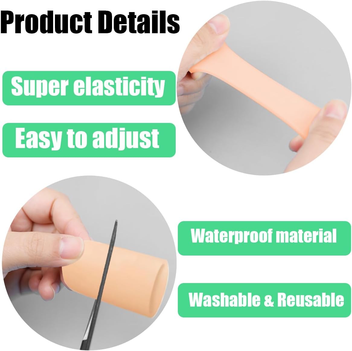 12 PCS Gel Toe Protectors for Men and Women to Protect and Cushion Corns, Calluses, Toe Blisters, Hammer Toes, Ingrown or Missing Toenails, Relieve Foot Pain (Beige, S)