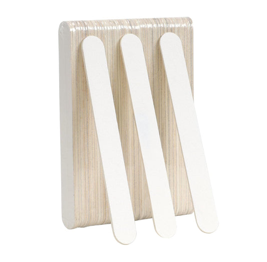 Nail Files, 50 PCS Fingernail Files 100/100 Grit White Double Sided Emery Boards for Natural Nails - Professional Nail File Bulk Washable Manicure Tool Travel Size