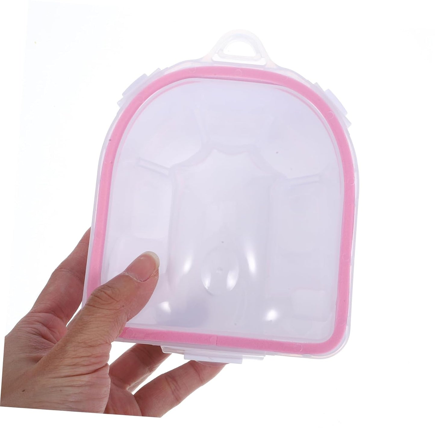 1set Nail Soak off Bowl and Manicure Tools Dual Hand Soaking Bowl for Cuticle Softening and Nail Care for Home Salon Use