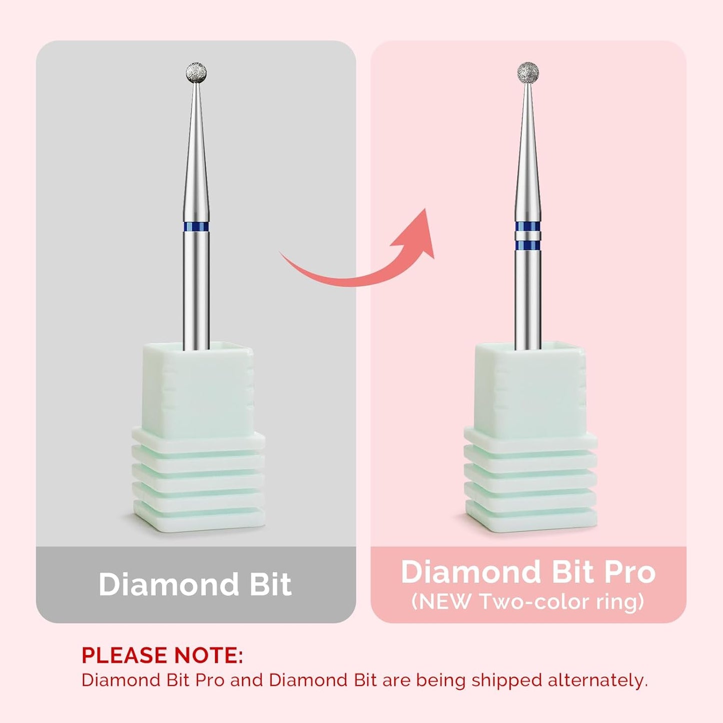 MelodySusie 1.8mm Ball Shape Cuticle Clean Nail Drill Bit 3/32'', Professional Safety Carbide Diamond Under Nail Cleaner for Cuticle Dead Skin Nail Prepare, Beginners Bits, Series Bit-S, Medium